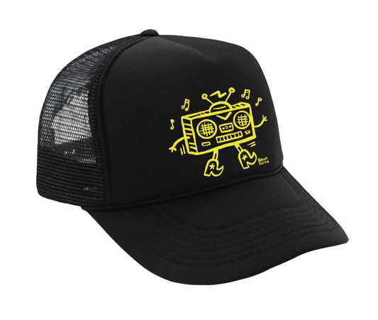 "Gimme a Beat" trucker hat by Brady Smith - BLACK